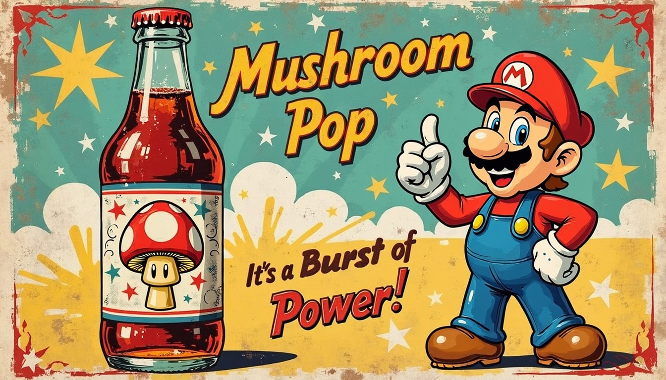 Soda advertisement fan art by @mar10day